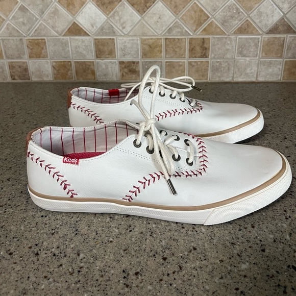 Keds Other - Keds Champion Penant Leather Sneakers Mens Size 8.5 Womens Size 10.5